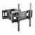 FULL-MOTION TV-WALL MOUNT FOR 32 -55”- GEMBIRD ”WM-55ST-04”, ALLOWS UP TO 60 DEGREES SWIVEL AND 20 DEGREES TILTING, MAX. 35 KG, DISTANCE TO WALL: 78 - 400 MM, MAX. VESA 400 X 400, BLACK