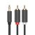 UGREEN CABLE AUX 3.5MM MALE TO 2XRCA MALE 1.5M | AV102, GRAY
