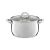 AMBITION, POT WITH GLASS LID, BERRY, 22 CM, 4.8 L STAINLESS STEEL, TEMPERED GLASS