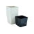 115036 GHIVECI DE FLORI CVADRO 16*16*30 CM ALEANA, WHITE ROSE