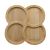 PLATOU PETALE DIN BAMBUS CU 4 COMPARTIMENTE, 22 X 22CM, EUROGOLD