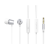 EARBUDS SWISSTEN DYNAMIC YS500 SILVER/WHITE