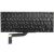 KEYBOARD APPLE MACBOOK PRO 15" A1398 W/O FRAME "ENTER"-SMALL ENG/RU BLACK