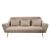 CANAPEA GLORIOSA(3 LOCURI)~MS01-36+GOLD LEG BEIGE