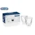 СТАКАНЫ ДЛЯ КАПУЧИНО DE'LONGHI 60ML 2PCS, ПРОЗРАЧНЫЙ