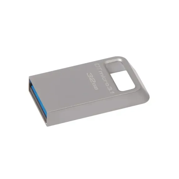USB FLASH НАКОПИТЕЛЬ KINGSTON DATATRAVELER MICRO 3.1, 32ГБ, СЕРЕБРИСТЫЙ