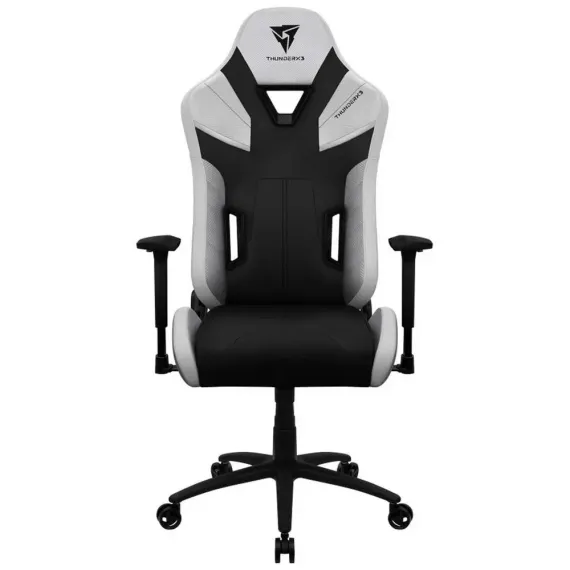 SCAUN GAMING THUNDERX3 TC5, PU PIELE, ALB