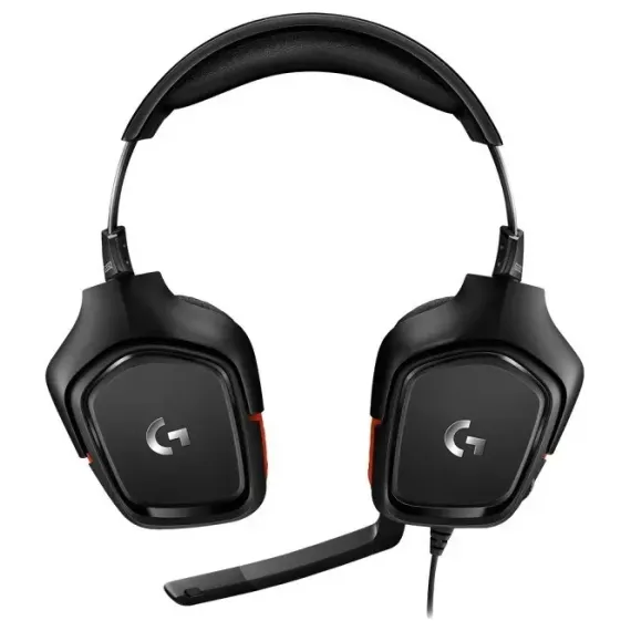 CASTI GAMING LOGITECH G332, CU FIR, NEGRU/ROSU