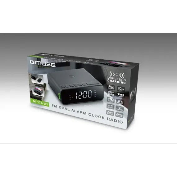 RADIO PORTABIL MUSE M-175 WI, NEGRU