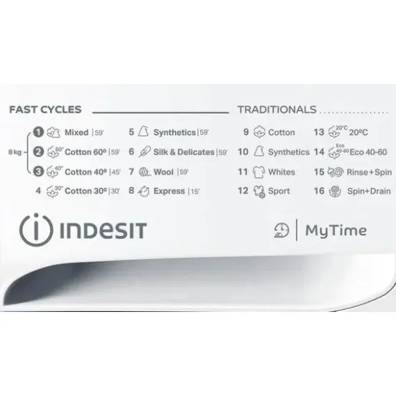 СТИРАЛЬНАЯ МАШИНА INDESIT OMTWE 81283 WK EU, 8КГ, БЕЛЫЙ
