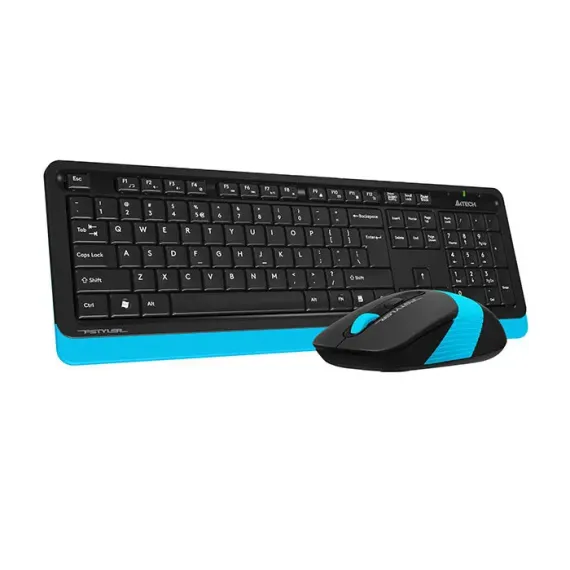 SET TASTATURA + MOUSE A4TECH FG1010, FARA FIR, NEGRU/ALBASTRU