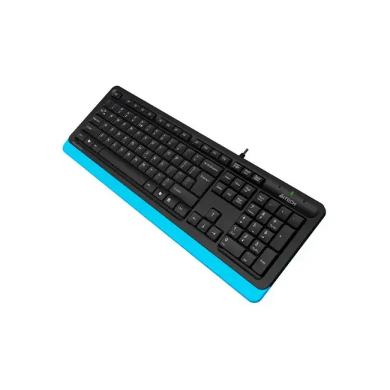 TASTATURA A4TECH FK10, CU FIR, NEGRU/ALBASTRU