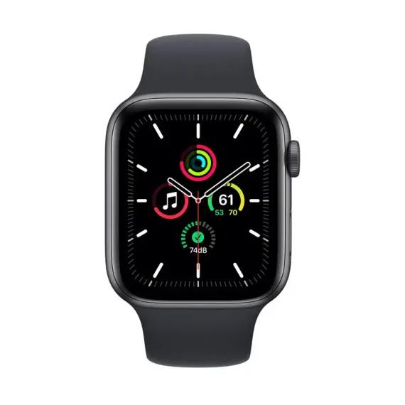 CEAS INTELIGENT APPLE WATCH SE MKQ63, 44MM, CARCASA DIN ALUMINIU CU BANDA SPORT MIDNIGHT