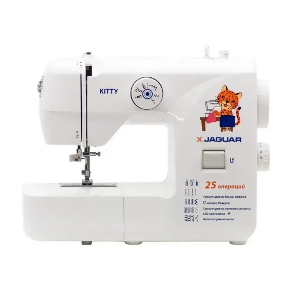 ШВЕЙНАЯ МАШИНА JAGUAR KITTY, БЕЛЫЙ КРАСНЫЙ