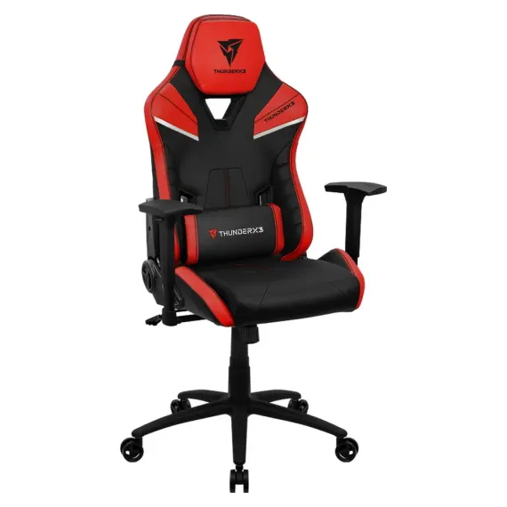 SCAUN GAMING THUNDERX3 TC5, PU PIELE, NEGRU/ROSU