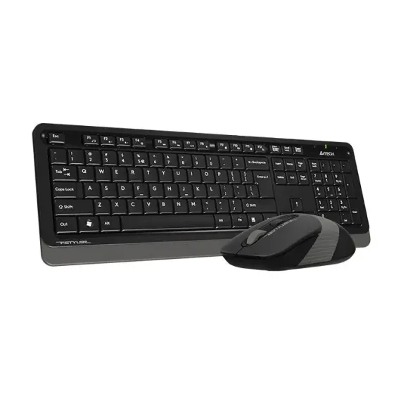 SET TASTATURA + MOUSE A4TECH FG1010, FARA FIR, NEGRU/GRI
