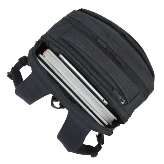 РЮКЗАК ДЛЯ НОУТБУКА RIVACASE BISCAYNE, 17.3", ПОЛИЭСТЕР, ЧЁРНЫЙ