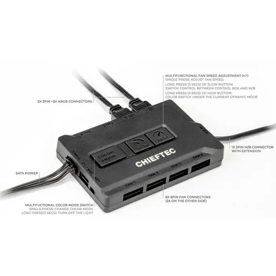 КОМПЬЮТЕРНЫЙ КОРПУС CHIEFTEC GM-01B-OP, MICRO-ATX, ATX, ЧЁРНЫЙ