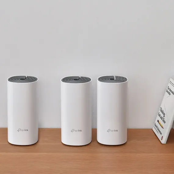 ДОМАШНЯЯ MESH WI-FI СИСТЕМА TP-LINK DECO E4 (3-PACK), БЕЛЫЙ