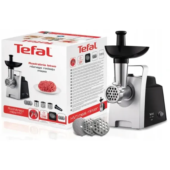 MASINA DE TOCAT CARNE TEFAL NE108831, NEGRU ARGINTIU