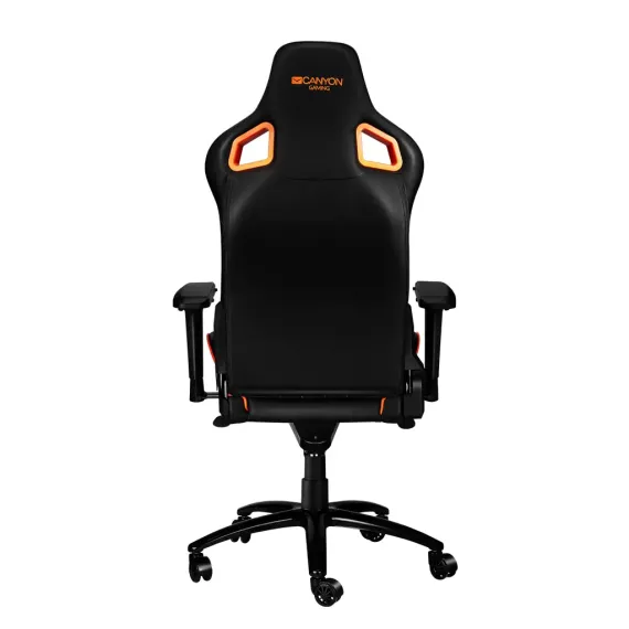 ИГРОВОЕ КРЕСЛО CANYON CORAX, ИСКУССТВЕННАЯ КОЖА, ЧЕРНЫЙ/ОРАНЖЕВЫЙ