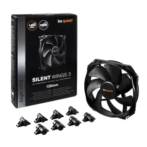 VENTILATOR PC BE QUIET! SILENT WINGS 3 120MM PWM, 120 MM