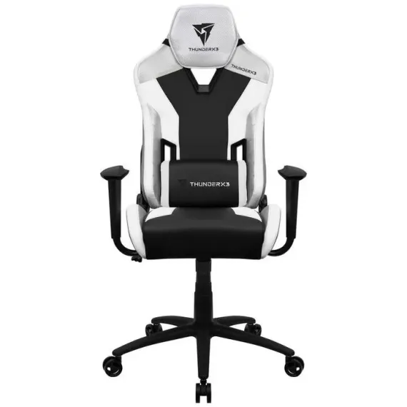SCAUN GAMING THUNDERX3 TC3, PU PIELE, ALB
