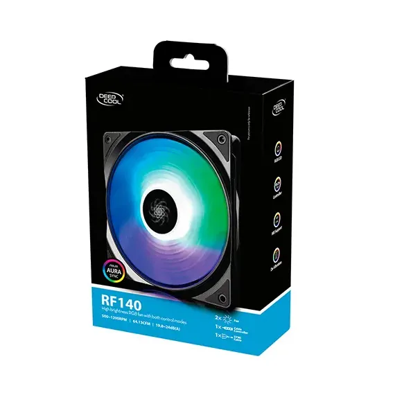 ВЕНТИЛЯТОР ДЛЯ ПК DEEPCOOL RF 140-2 IN 1, 140 ММ