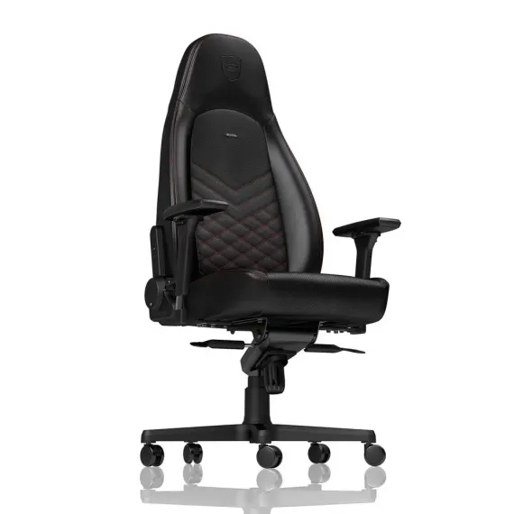 ИГРОВОЕ КРЕСЛО NOBLECHAIRS ICON, ИСКУССТВЕННАЯ КОЖА, ЧЕРНЫЙ/КРАСНЫЙ
