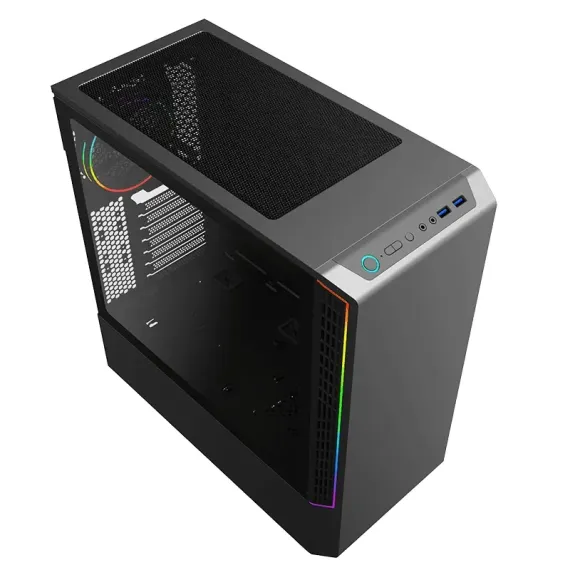 CARCASA PC GAMEMAX PANDA T802, MIDI-TOWER, ATX, NEGRU
