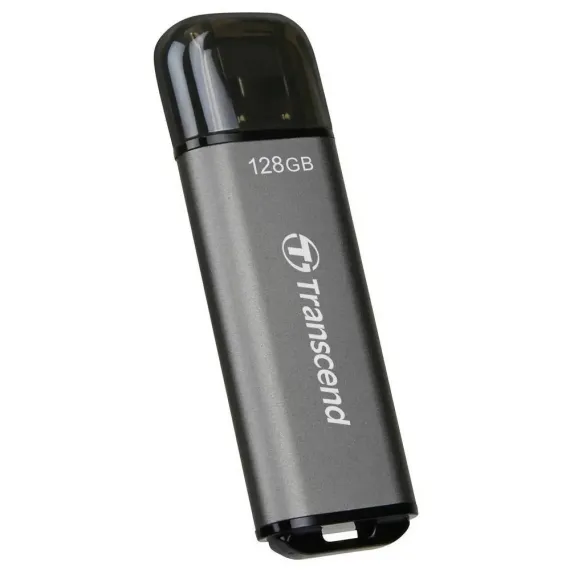 USB FLASH НАКОПИТЕЛЬ TRANSCEND JETFLASH 920, 128ГБ, СЕРЫЙ