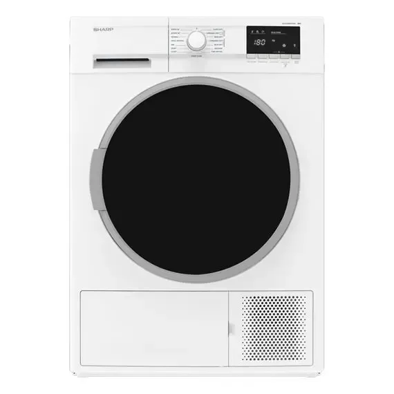 СУШИЛЬНАЯ МАШИНА SHARP KDGHB8S7GW2EET, 8, БЕЛЫЙ