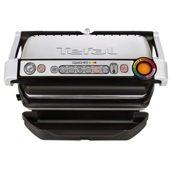 ЭЛЕКТРИЧЕСКИЙ ГРИЛЬ TEFAL OPTIGRILL, 2000ВТ, СЕРЕБРИСТЫЙ