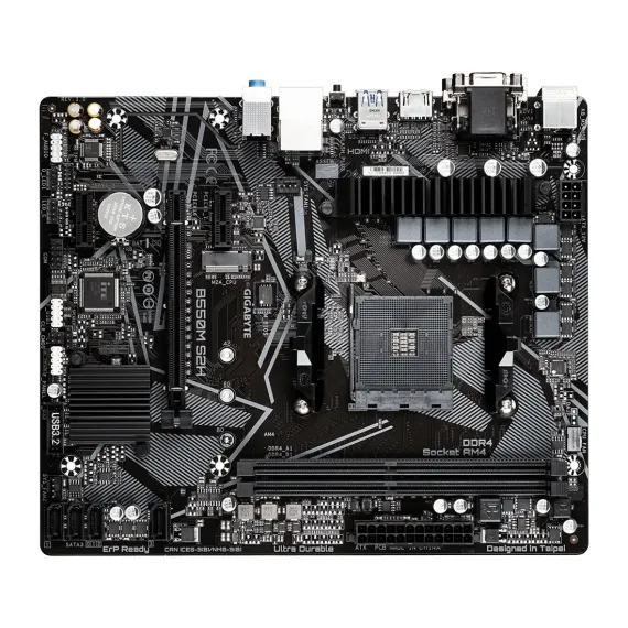 МАТЕРИНСКАЯ ПЛАТА GIGABYTE B550M S2H, AM4, AMD B550, MICRO-ATX