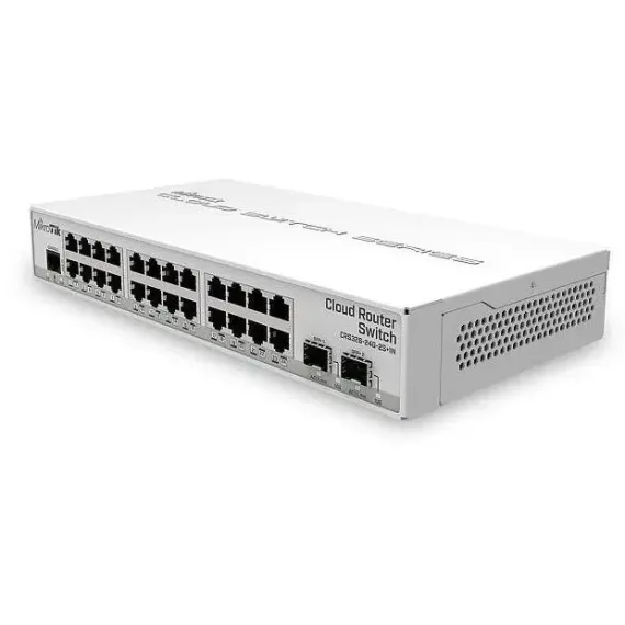 КОММУТАТОР МАРШРУТИЗАТОРА MIKROTIK CRS326-24G-2S+IN, БЕЛЫЙ