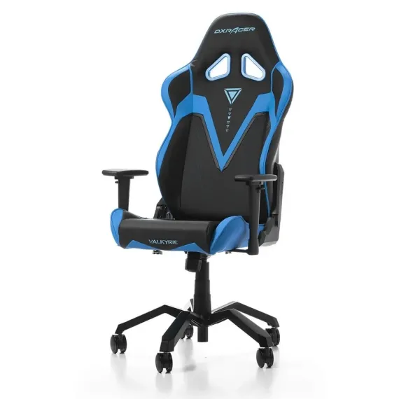 ИГРОВОЕ КРЕСЛО DXRACER VALKYRIE, ИСКУССТВЕННАЯ КОЖА, ЧЕРНЫЙ/СИНИЙ