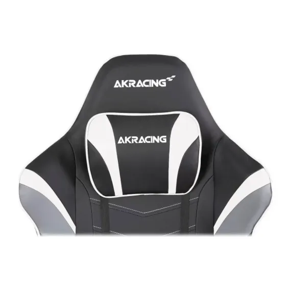 SCAUN GAMING AKRACING MASTERS MAX, PU PIELE, ALB