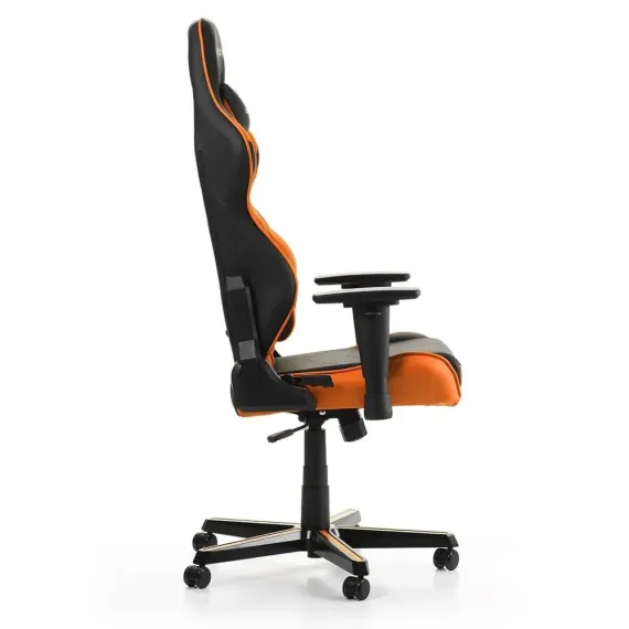 ИГРОВОЕ КРЕСЛО DXRACER RACING, ИСКУССТВЕННАЯ КОЖА, ЧЕРНЫЙ/ОРАНЖЕВЫЙ