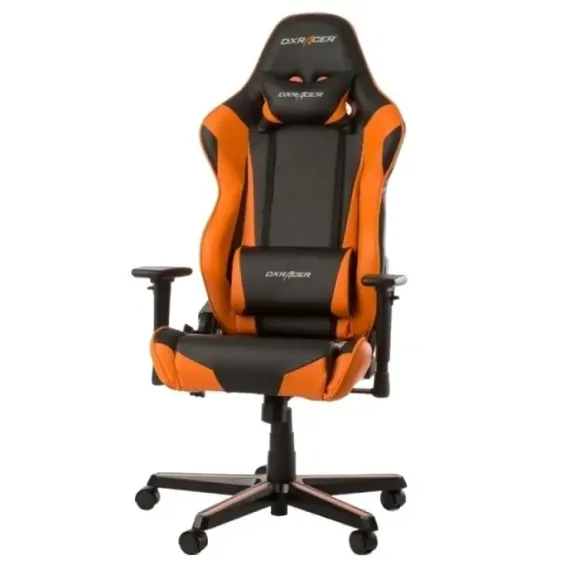 ИГРОВОЕ КРЕСЛО DXRACER RACING, ИСКУССТВЕННАЯ КОЖА, ЧЕРНЫЙ/ОРАНЖЕВЫЙ