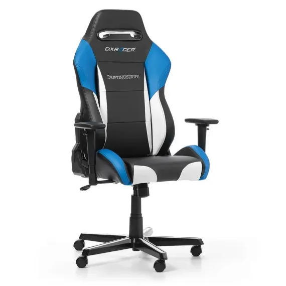 ИГРОВОЕ КРЕСЛО DXRACER DRIFTING, ИСКУССТВЕННАЯ КОЖА, ЧЁРНЫЙ/БЕЛЫЙ/СИНИЙ