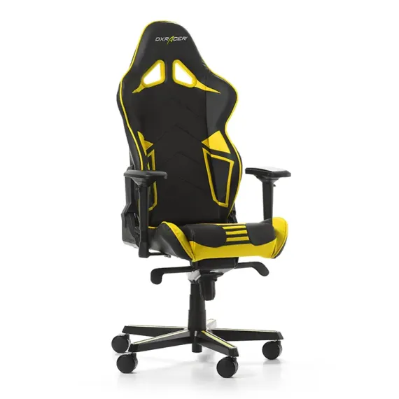 SCAUN GAMING DXRACER RACING PRO, PU PIELE, NEGRU/GALBEN