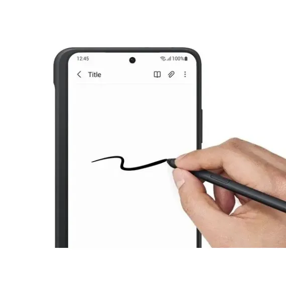 ЧЕХОЛ SAMSUNG GALAXY S21 ULTRA SILICONE COVER WITH S-PEN, ЧЁРНЫЙ