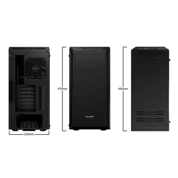CARCASA PC BE QUIET! PURE BASE 600 WINDOW, MIDI-TOWER, ATX PS2 , NEGRU