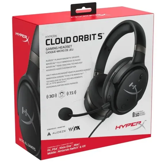 CASTI GAMING HYPERX CLOUD ORBIT S, USB, NEGRU