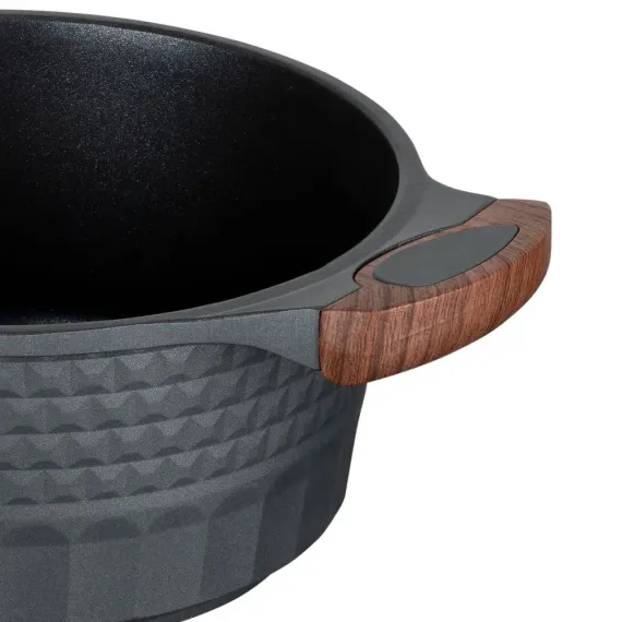 КАСТРЮЛЯ RESTO 93501, 3Л, ЧЁРНЫЙ