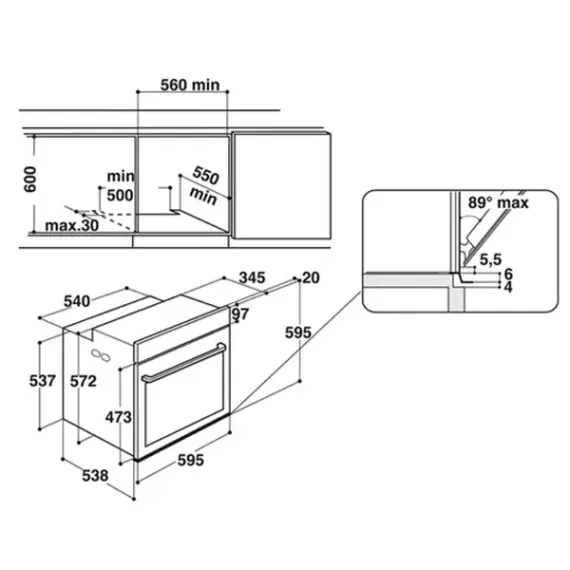 CUPTOR ELECTRIC WHIRLPOOL 6TH SENSE ABSOLUTE KZ9 6230 IX, OTEL INOXIDABIL
