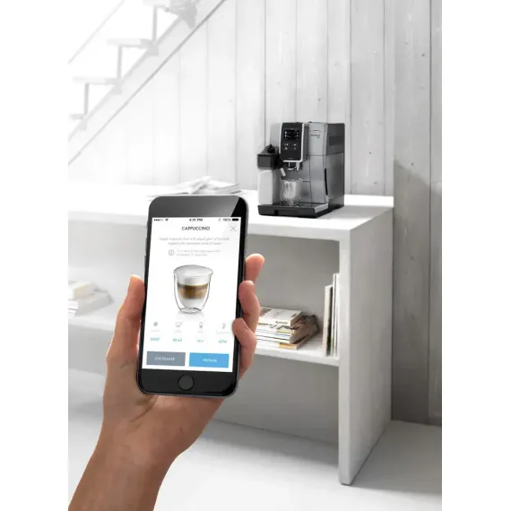 ESPRESSOR AUTOMAT DE'LONGHI ECAM370.85.SB, ARGINTIU