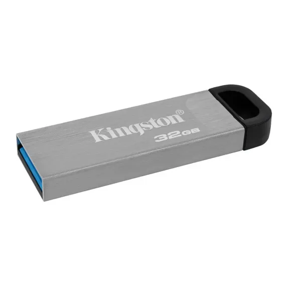 USB FLASH НАКОПИТЕЛЬ KINGSTON DATATRAVELER KYSON, 32ГБ, СЕРЕБРИСТЫЙ