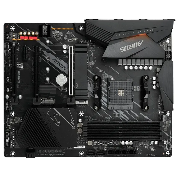 МАТЕРИНСКАЯ ПЛАТА GIGABYTE B550 AORUS ELITE V2, AM4, AMD B550, ATX