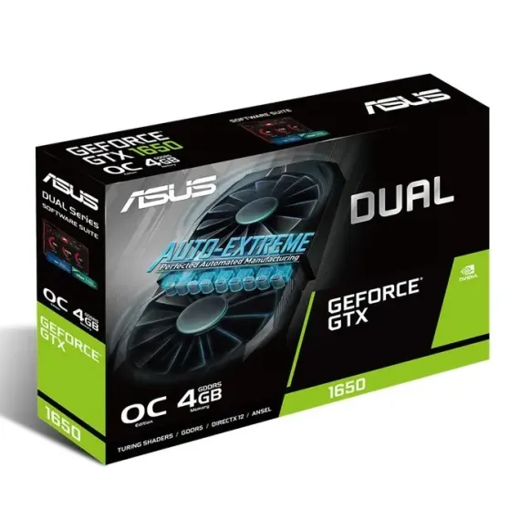 ВИДЕОКАРТА ASUS DUAL-GTX1650-O4G,  4ГБ GDDR5 128БИТ